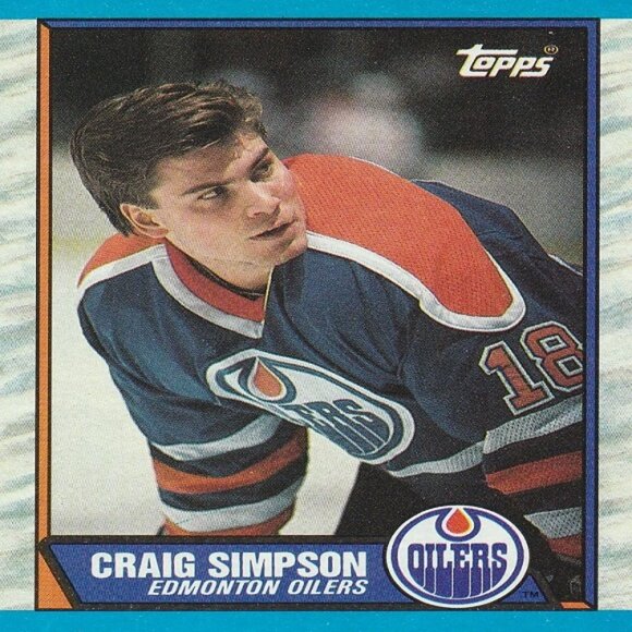 Craig Simpson Edmonton Oilers NHL Hockey Cards - Picture 2 of 4